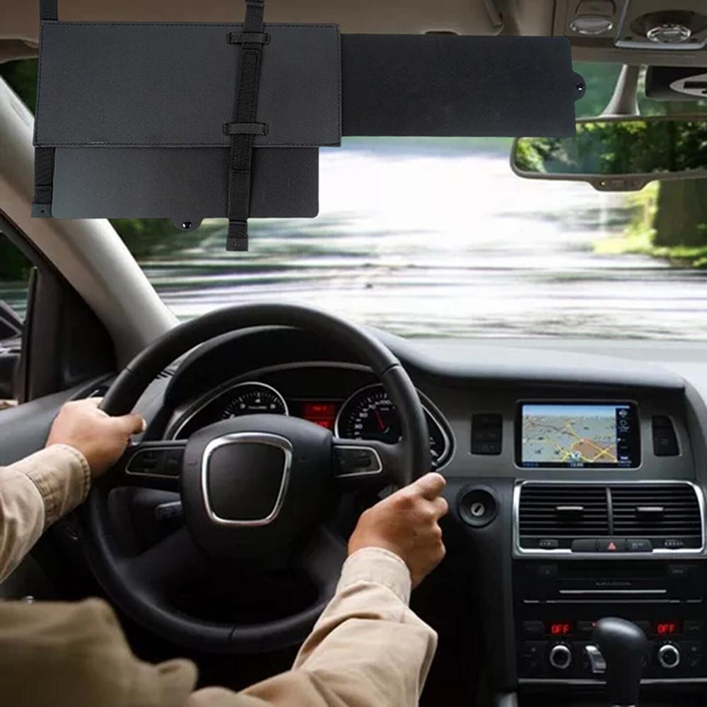 Car Sun Visor Extender ,One Pull Down Sunshade and One Side Shade Sun Block Piece for Protection from Sun Glare
