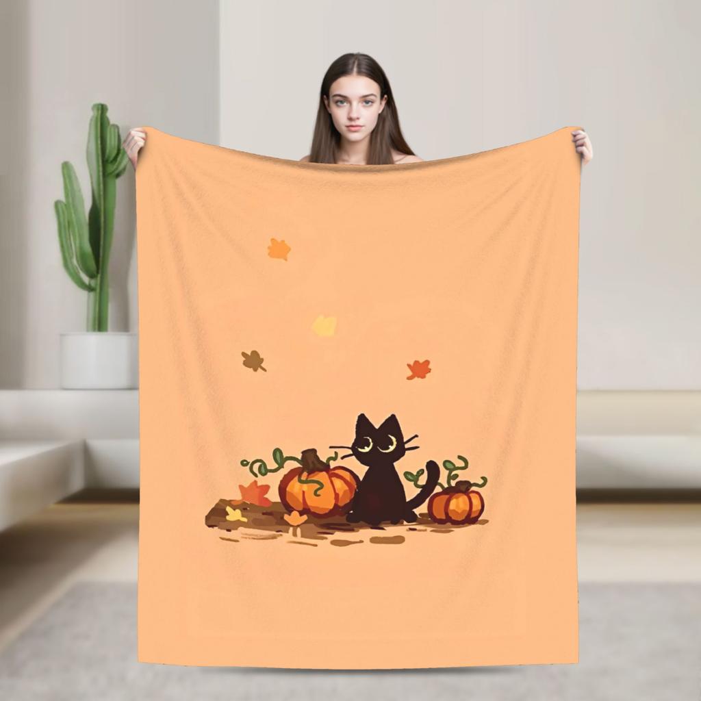 Soft BlanketsChildren Decorative Halloween Throw Blanket Flannel Bedspread For Couch Chair Sofa Bed Funny Sofa Bed Cover