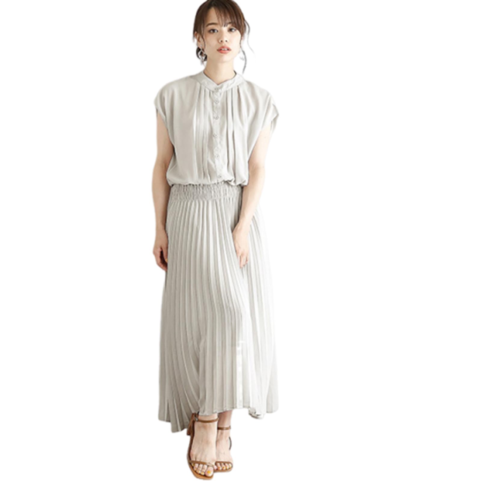 

Grcemlvfe Рубашка с длинным рукавом Свободная Идеально для и Длинная Однотонная Свободная Повседневная Женское Платье, Плиссированное, А-силуэта, С воротником, Подчеркивающее фигуру, Милое, Повседневное, Посадка, серый