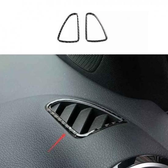 -22 Car Dashboard Cover Trim For Benz GLB Side Outlet Vent Real Carbon Fiber