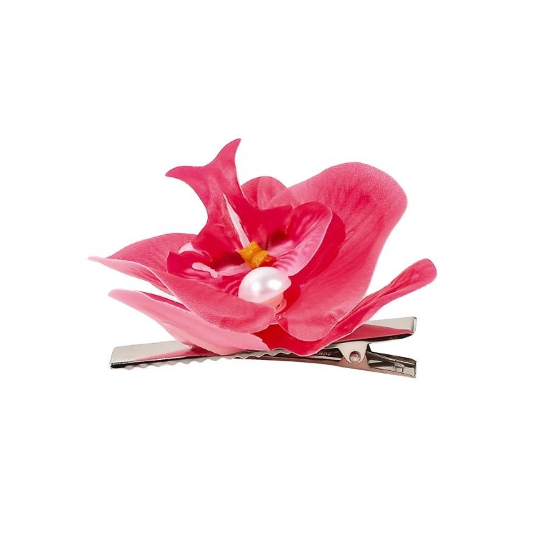 Eleganter Blummen-Haarclip Einzigartige Haarspangen Große Blume Acryl-Haarclip Schicke Haarnadel für Hochzeiten und Partys