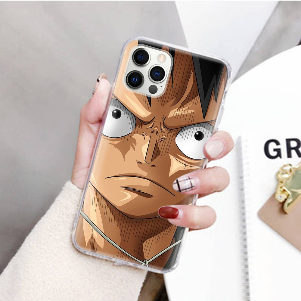 JW72 One Piece Luffy Transparent Case for Samsung A04 A14 A23 M33 M53 Realme 10 9 C35 C55 VIVO Y02 X80 Infinix Hot 30 Note 11 Tecno Spark 8P Pro