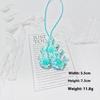 1 Piece Butterfly Applique Patch Hanging Rope Keyring  Starfish Sequin Handmade Beaded Clothing Sew On Patches Pendant