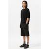 Customellow Black Mesh Half Sleeve Cardigan Black Cwwam25312bkx