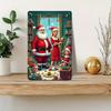 Metal Tin Sign Watercolor Christmas Tree Retro Wall Decor 20x30cm
