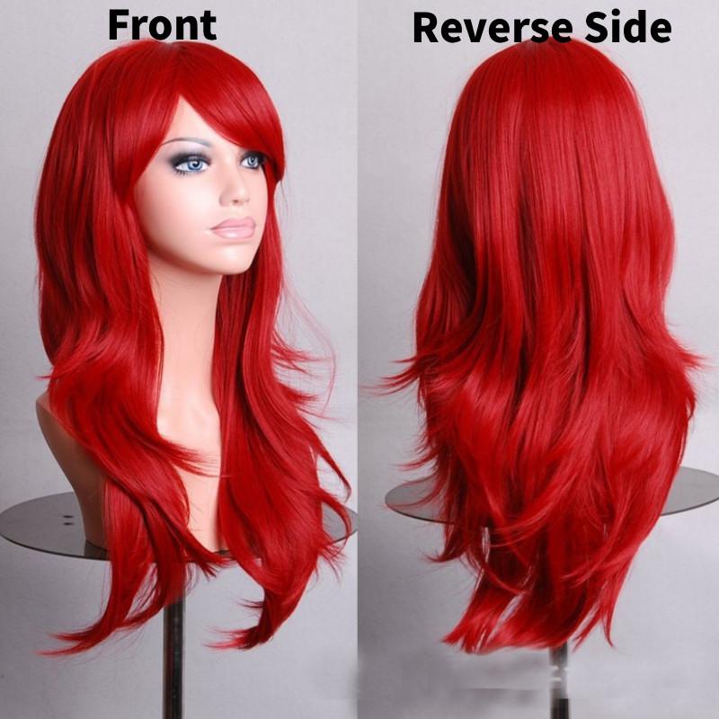 Cross Border Anime Cosplay Wavy Wig With Heat Resistant Fiber For Women