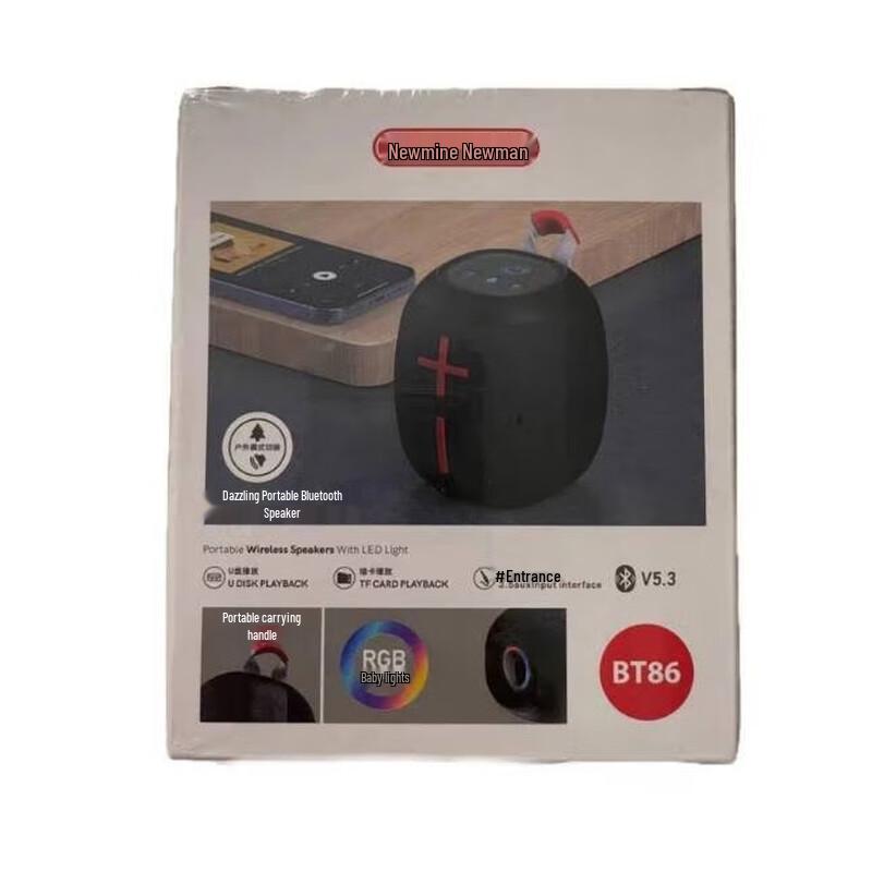 Newman BT86 Portable Bluetooth Speaker CN plug (adapter included)