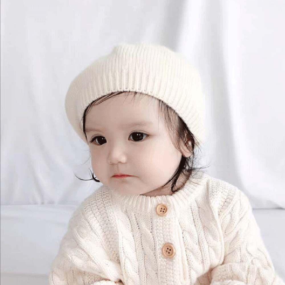 

Warm Vintage Toddler Infant Children Accessories Woolen Knitted Cap Baby Hat Girl Bonnet Berets Hat