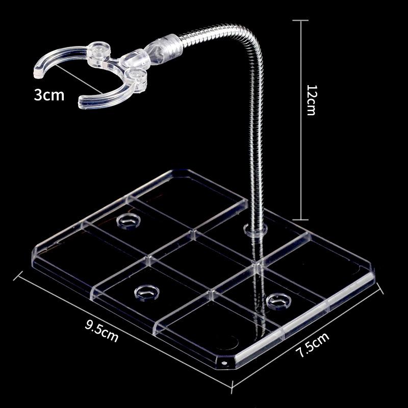

Adjustable Flexible Assembled Action Figure Display Stands with Metal Support Arm Base for Dolls Collectibles 5PCS чистый