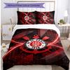 FC St. Pauli Football Printed 3 Pieces Bedding Set, Comfortable Skin Friendly Bedroom Duvet Cover Set