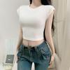 Pure Desire Spicy Girl Slimming Waist-Cinched Short-Sleeve Women's T-Shirt - New Versatile Design
