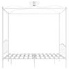 VidaXL Canopy Bed Frames White Metal 160 X 200 Cm