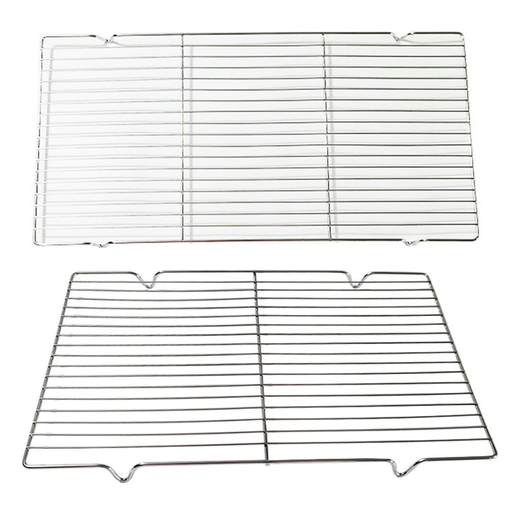1pc Stainless Steel Mat Net Grid Shape Rectangle Grill Grilling Mesh Net BBQ Tools Picnic Outdoor Travel Barbecue Tool Accessory
