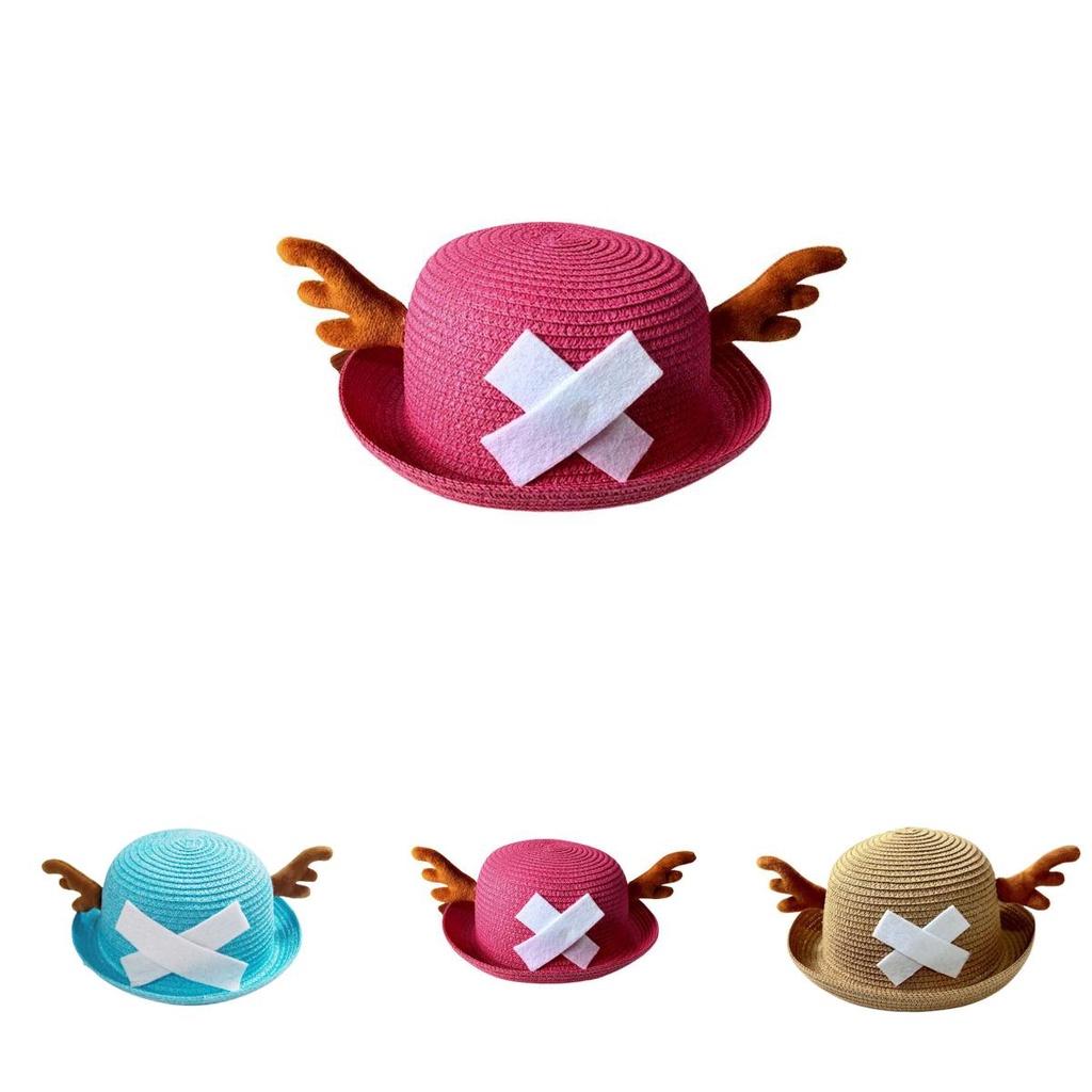 Kolorowy Dwuwymiarowy Kapelusz Kopułowy Chopper z One Piece Jako Rekwizyty do Cosplayu dla Rodziców i Dzieci