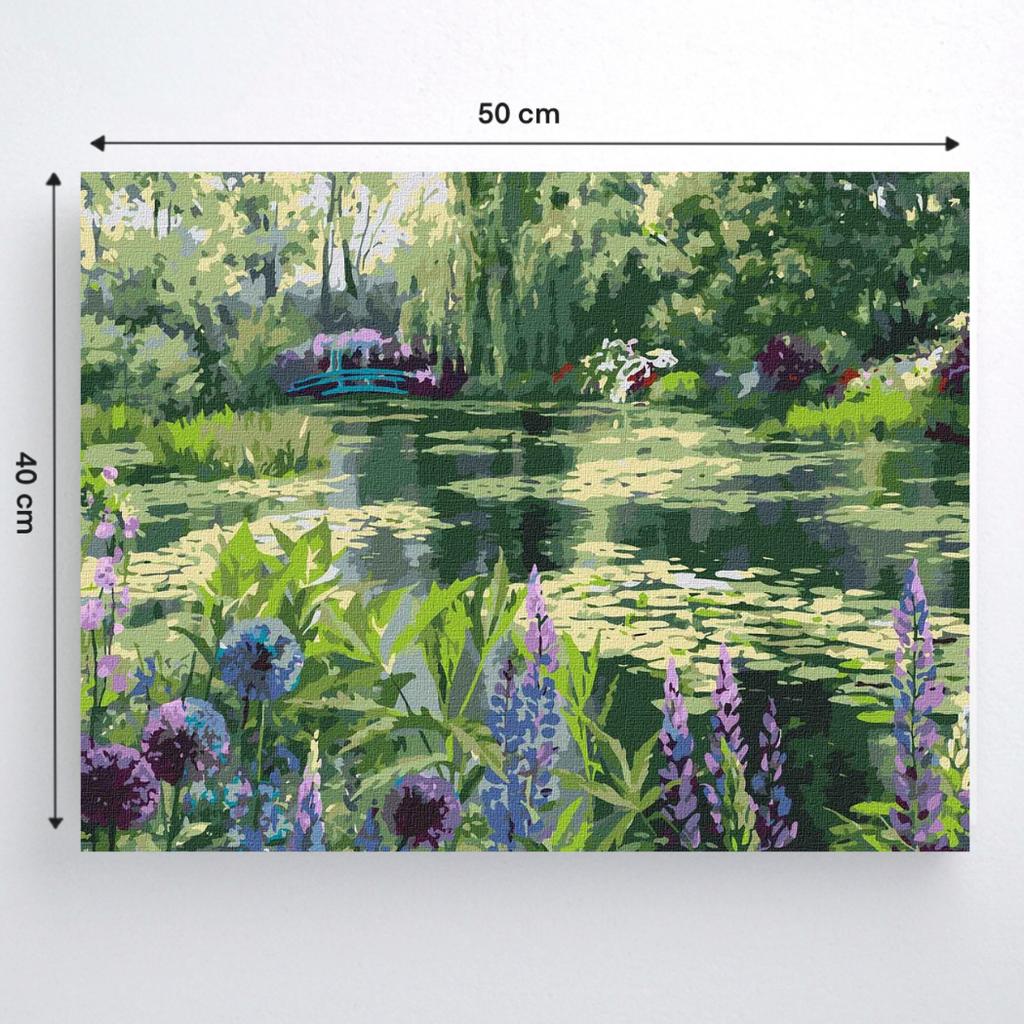 Malowanie Po Numerach Obrazy Do Malowania - Ogród Moneta W Giverny 50X40 Cm