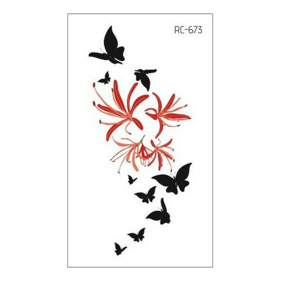 Waterproof Long-lasting Cute Peacock Feather Temporary Tattoo Stickers for Women