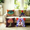 YYayoi Art KKusama Pillow Case Square DoubleSided Sofa Cushion Cover Bedroom Bedside Pillow