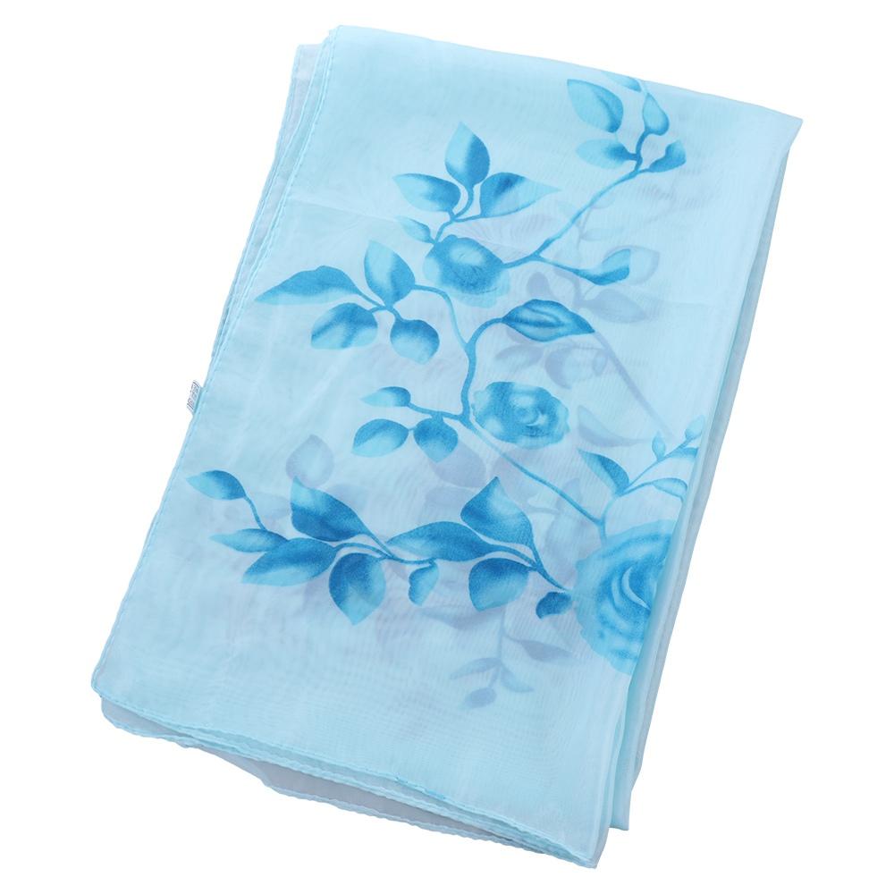 Fashion Delicate Wrap Long Rose Flower Printed Chiffon Scarf Shawl Scarves