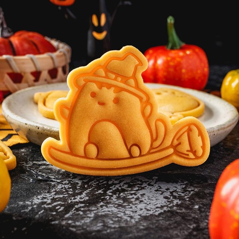 5 Set Cookie Moulds Biscuit Molding Pastrys Decorating Molds Halloween Biscuit Moulds Baking Supplies for Biscuit