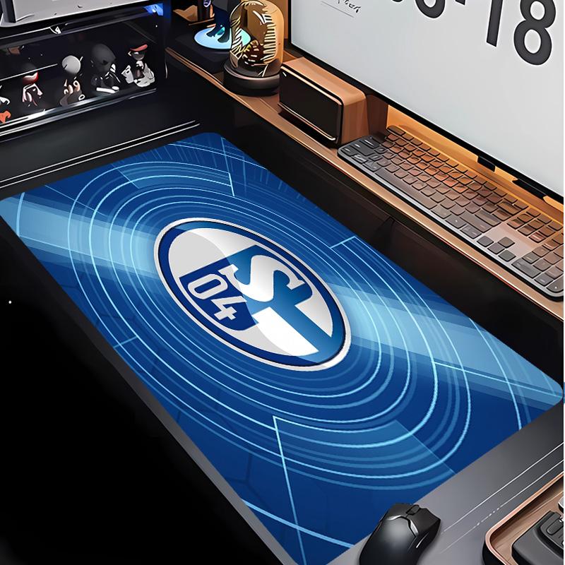 Tappetino per Mouse con Motivo Calcio Schalke 04 Non?Tappetino Mouse da Gioco Antiscivolo con Base in Gomma per Scrivania Ufficio Casa