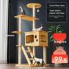 Space-Saving Wall-Mounted Cat Tree & Bed for Maine Coon/Ragdoll Cats