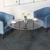 Modular Carpet Tile Light Grey 50 x 50 cm 4 pcs PP and Bitumen