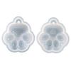 Keychain Silicone Resin Molds,Cats Paw Resin Mold with Hole Pendant Charm Mold Jewelry Casting Mold DIY Crafts Tool