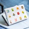 50Pcs Crochet Doll Cartoon Stickers - Cute Frog Starfish Decals for Luggage & Daily Decor
