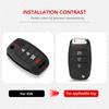 Silicone 2/3/4BT Flip Remote Car Key Shell For Kia Carens Ceed Rio Sportage Optima Sorento Cerato Soul Forte Seltos Fob Housing