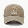 New Necesito Cerveza Pattern Printed Vintage Duckbill Cap Fashionable Retro Curved Brim Baseball Cap Casual Outdoor Sun Hat