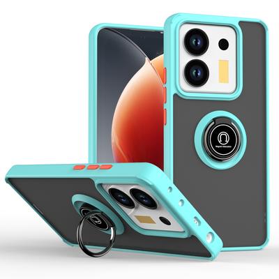 Armor Matte Case For Redmi Note 14 13 Pro Plus Ring Stand Shockproof Cover For Xiaomi 14T Pro Poco M7 F7 Pro K80 X6Pro 5G Funda