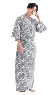 Kyoetsu Ryokan Yukata Set 01 Men's 2-Piece (Yukata/Coding) (145, (Coding Included))