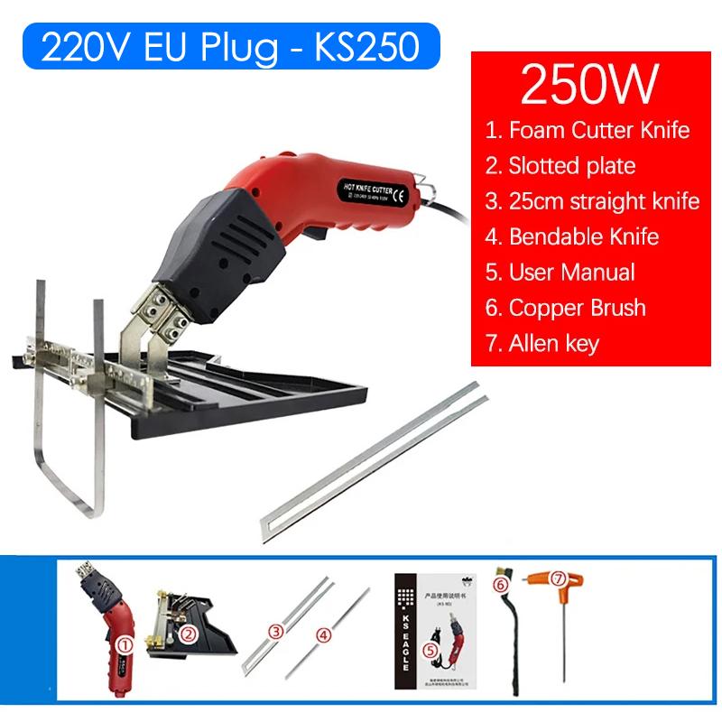 150W/250W Elektrisches Schaumschneidemesser 220V Elektrische Schaumpolystyrol-Schneidemaschine Schwammschaum Perlenbaumwolle Styroporschneider