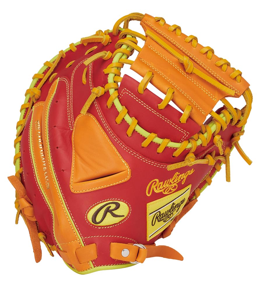 

Rawlings Baseball HYPER TECH COLOR SYNC 33 Throw Glove, Softball, GR5FHTC2AF, Catcher s Glove, Scarlet/Orange, inches, Left-Handed