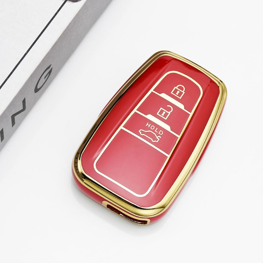 3 Buttons Car Keyless Shell Fob Cover Keychain Tpu Key Case Protection For Toyota Highlander Prius Rav4 Camry Corolla 4Runner