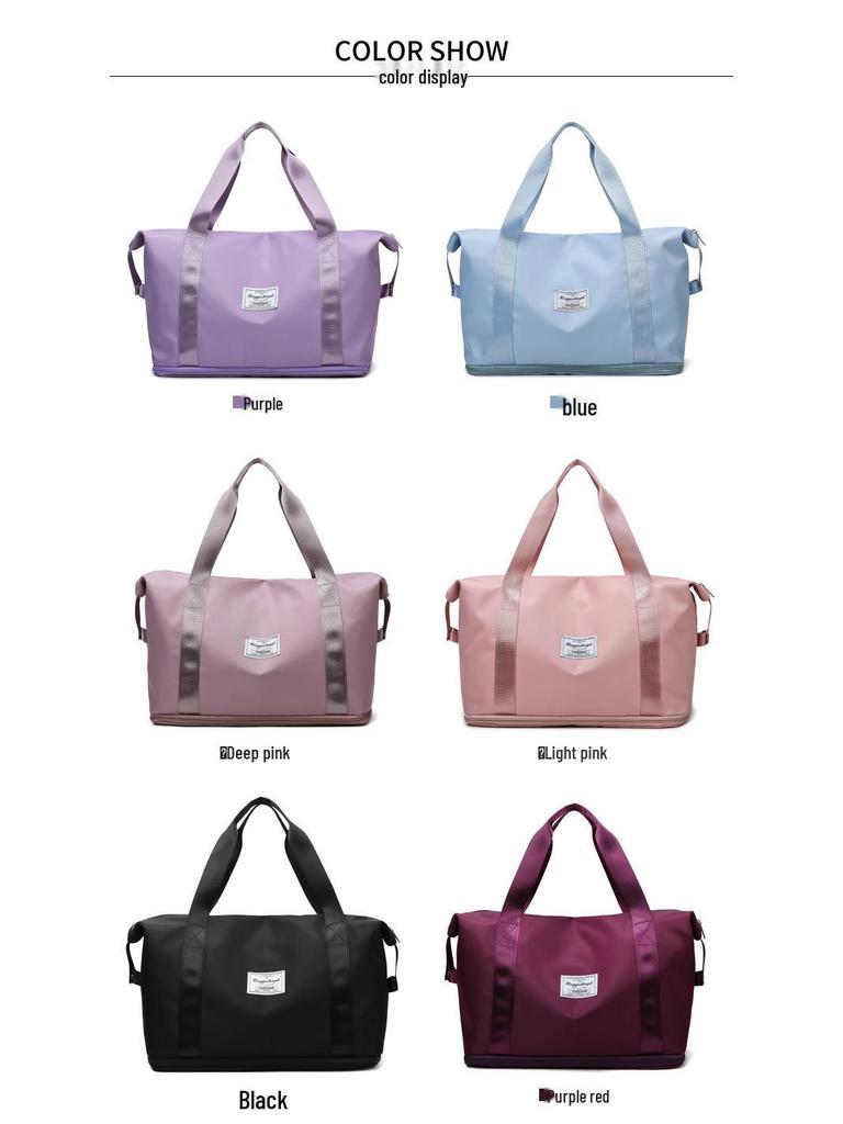 Foldable Large Capacity Travel & Fitness Bag with Wet/Dry Separation