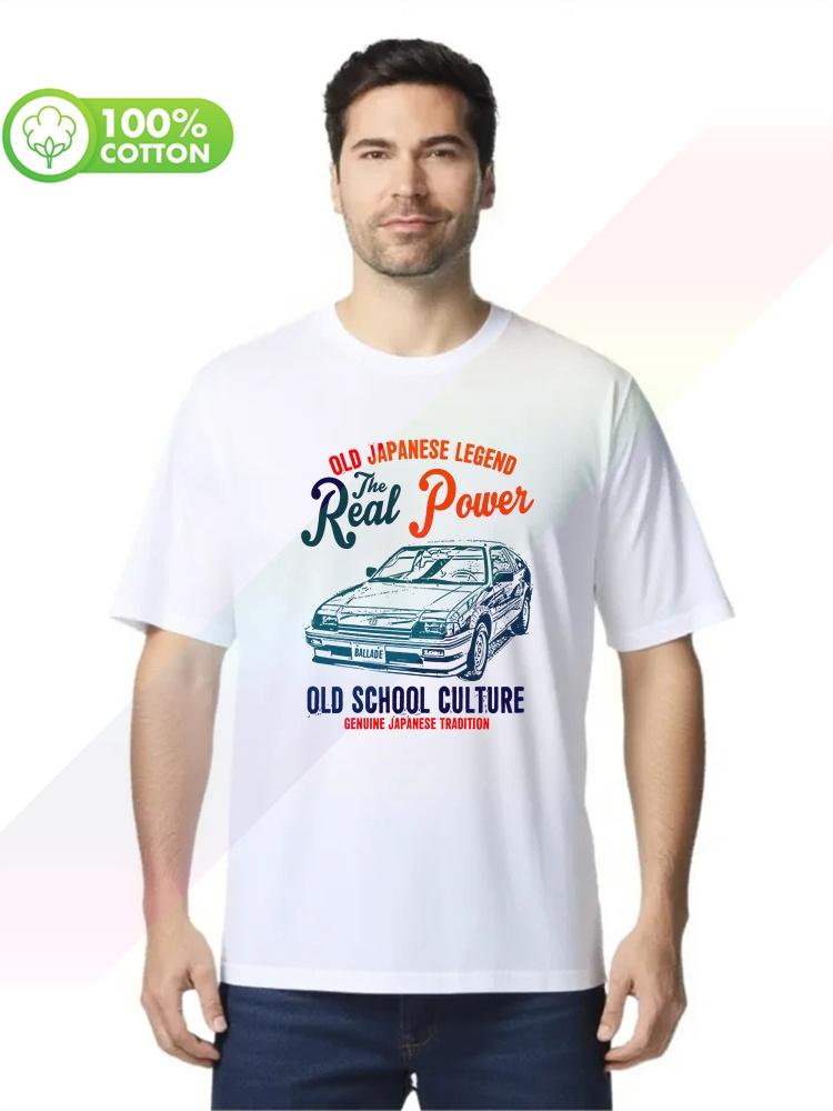 100 Cotton Round Neck Heavy Weight Unisexs Tshirt Vintage Japanese Car Ballade Sport Crx New Cotton Shirt S3xl Tops Tees