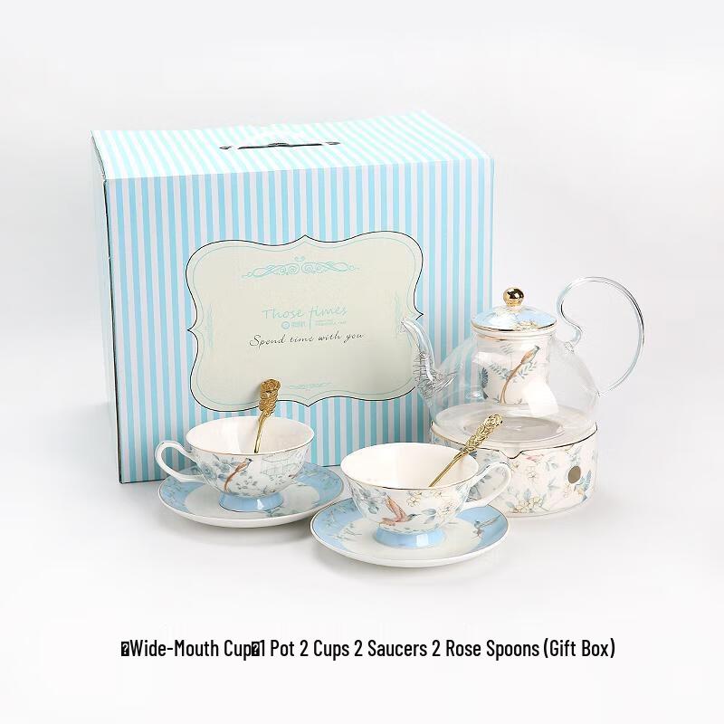 Handunyou Exquisite Glass Afternoon Tea & Coffee Set