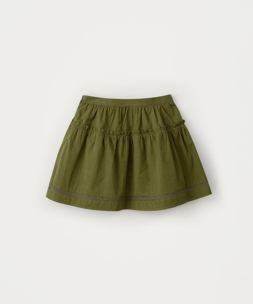 Sseomweeobeoteo Soy Shirring Mini Skirt - Khaki