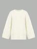 Women's Autumn/Winter Bell Sleeve Knit Sweater - Solid Color Casual Style