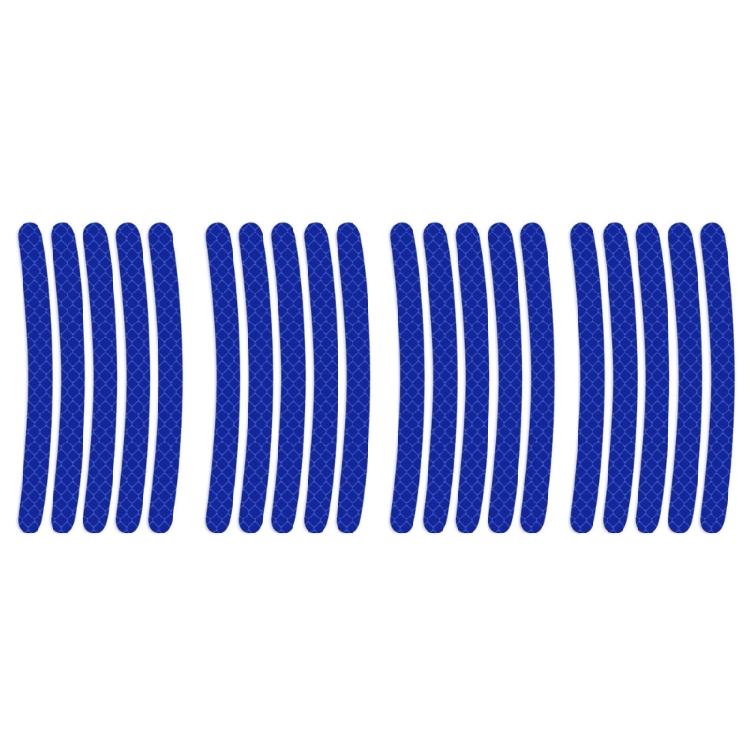 

20pcs Car Stickers Wheel Hub Sticker Car Stripe Decals for Night Driving Durable 1