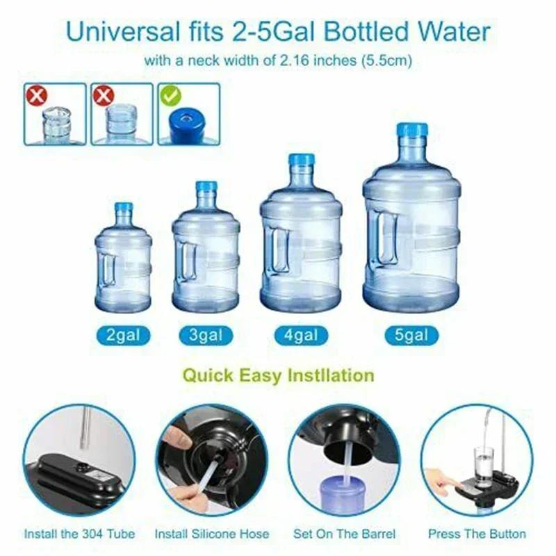 Automatic Water Bottle Dispenser Rechargeable Water Pump Dispenser With Stand Water Dispenser Electric Water Gallon Pump