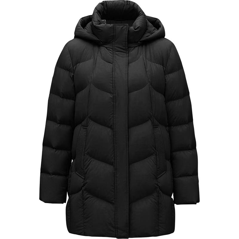 Tanboer Women's Mid-Length Hooded Down Jacket TW236558
