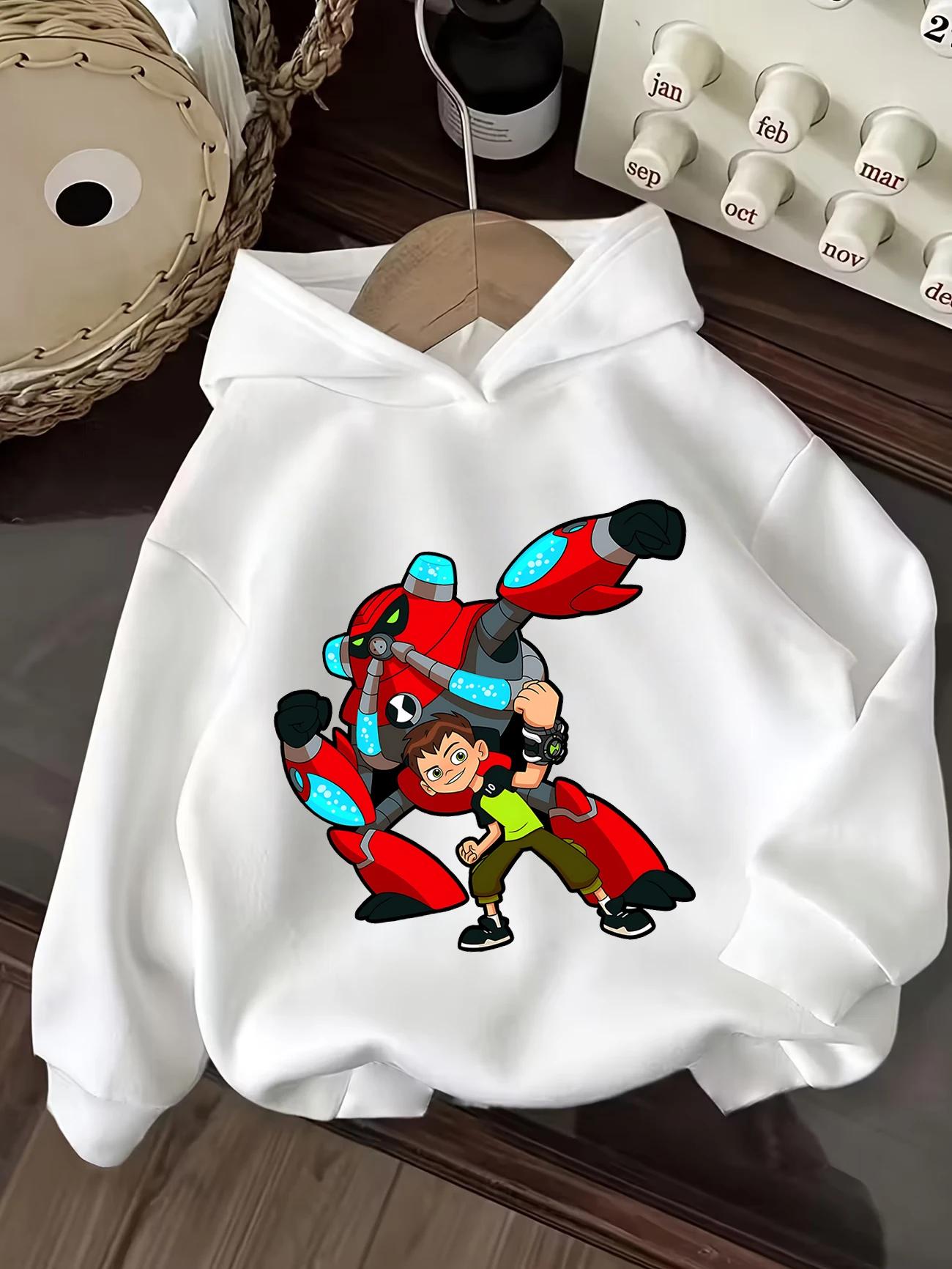 Wildvine Ben 10 Pullover Sweatshirt Kids Summer Cute Crewneck Boys Girls Age 3-14 100