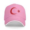 Turkish Crescent Moon Star Flag National Turkey Symbols Baseball Cap Unisex-Teens Hats Summer Rock Sun Visor Baseball Caps