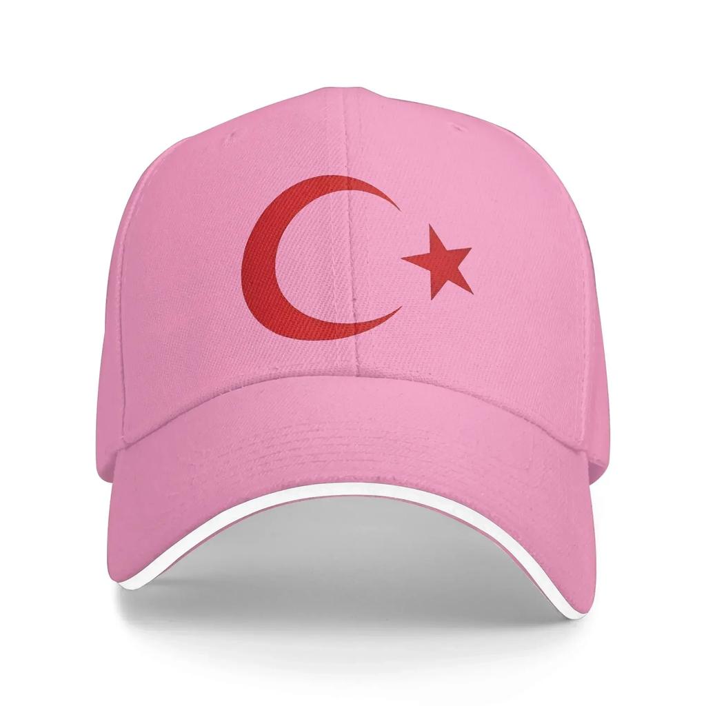 Turkish Crescent Moon Star Flag National Turkey Symbols Baseball Cap Unisex-Teens Hats Summer Rock Sun Visor Baseball Caps