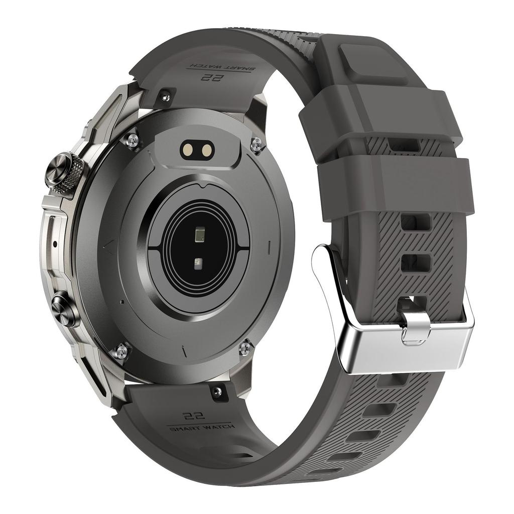 New HK08 Private Model Android AMOLED GPS Smart Watch Sleep Tracker 1.43-inch Display IP68 Waterproof Silicone Band Magnetic