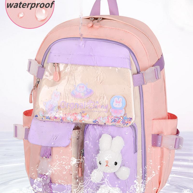 Winter New Nylon Primary School School Schoolbag Load Reducing Backpack Large Capacity Trendy Backpack KTB