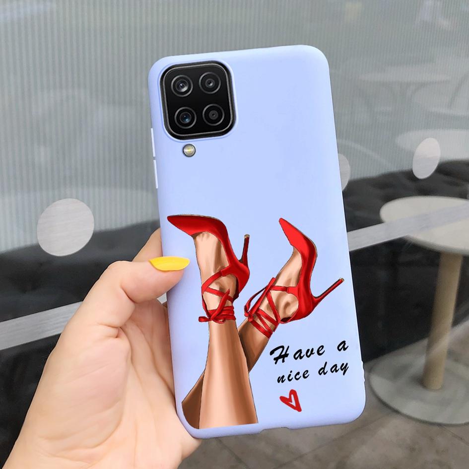 For Samsung Galaxy A12 Case Samsung A42 5G Lovely Heart Cover Back Fundas For Samsung A 12 SM-A125F SM-A426B A 42 5G Phone Cases