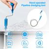 Hand Operated Sewer Cleaning Steel wire Plumbing Dredge Tools Drain Pipe Sink Hair Grime Remover Sink Toilet Cleaning Supplies